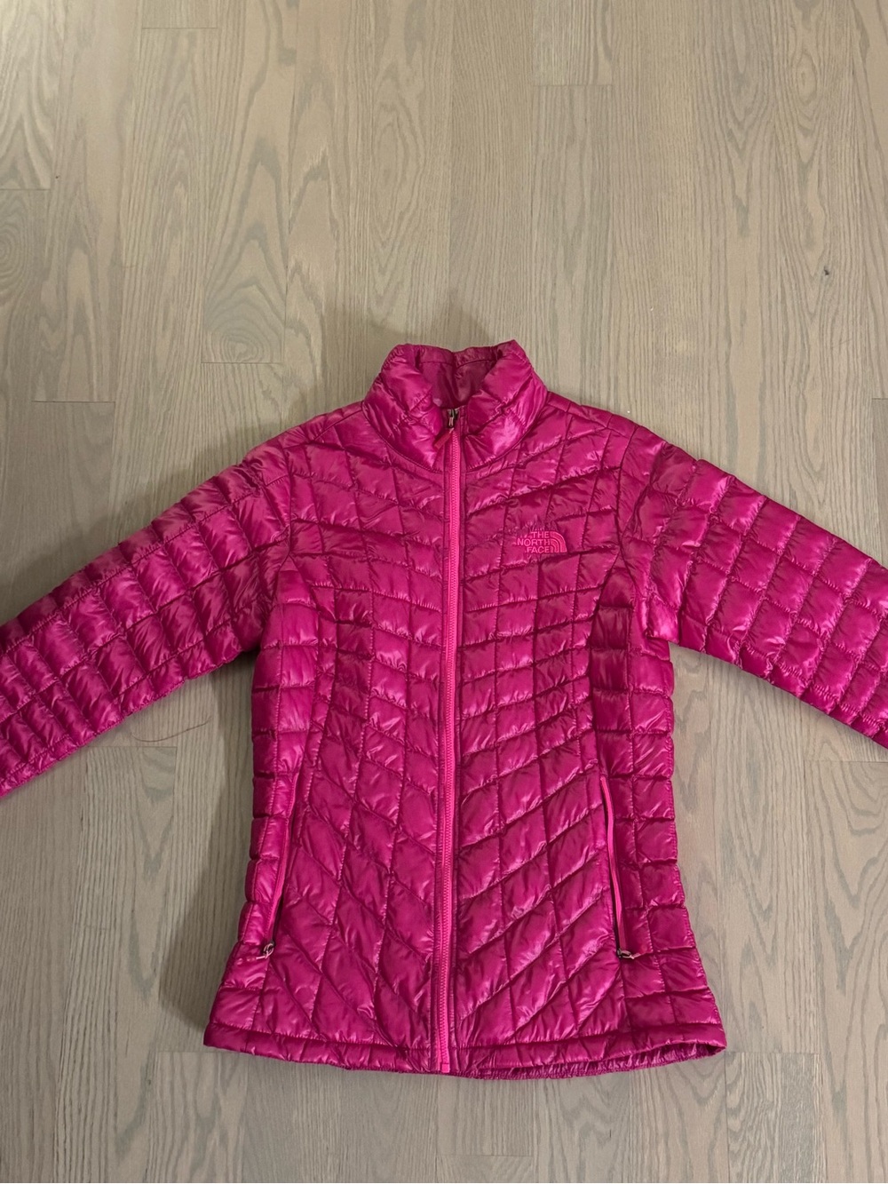 The North Face Women's Hot Pink Quilted Puffer Jacket